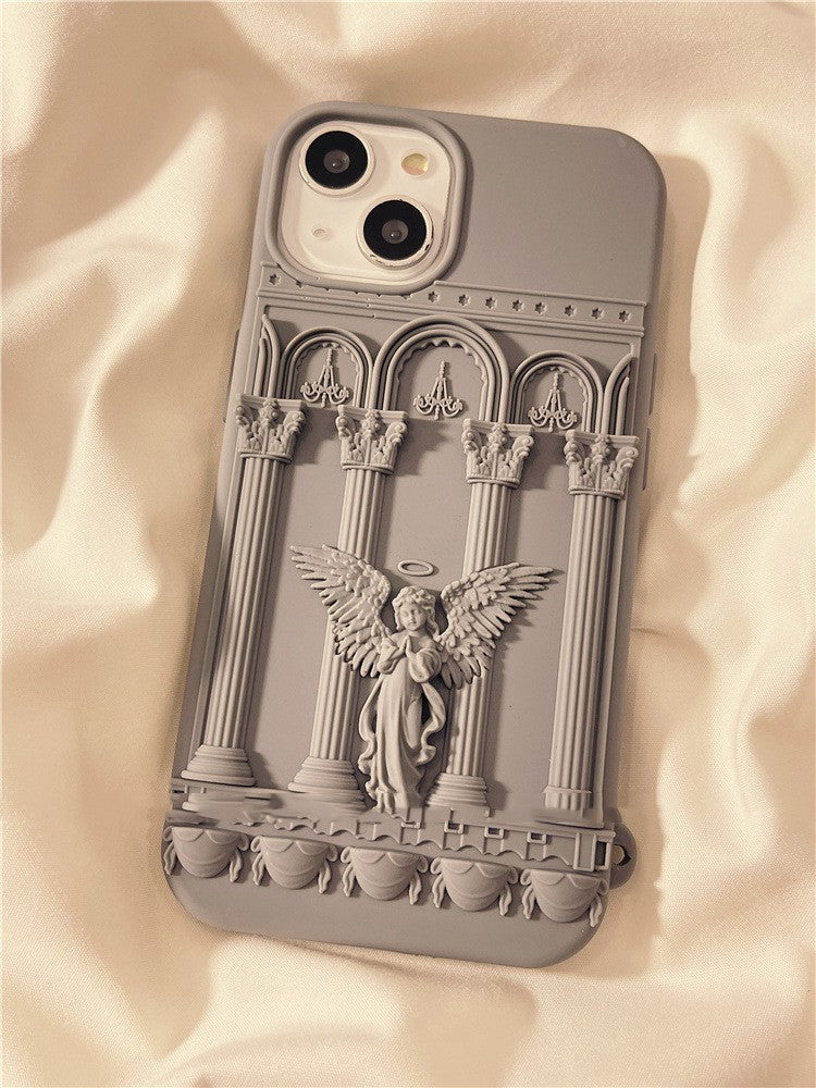Creative Three-dimensional Cartoon Angel Silicone Phone Case - Bellarte Enchanté Creative Three-dimensional Cartoon Angel Silicone Phone Case